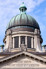 Fototapeta na wymiar Fasada i Kopuła Sądu Najwyższego w Hamburgu