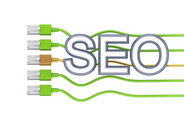 Big word SEO, usual patchcords and golden one.