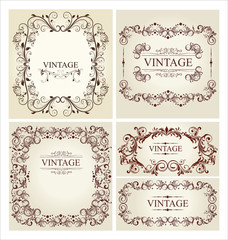 Vintage frame - set