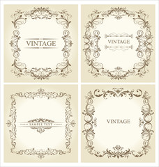 Vintage frame - set