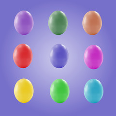 Easter eggs of different color