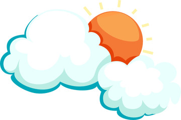 sun with cloud