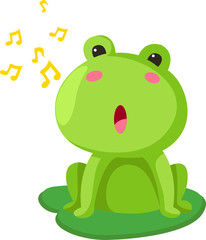 Frog singing