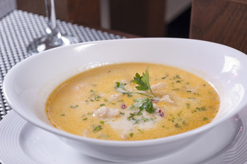 Soup dish appetizer