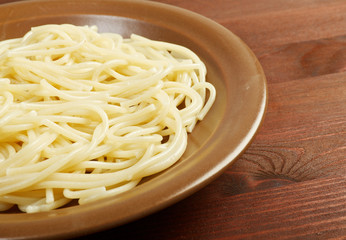 Close up spaghetti
