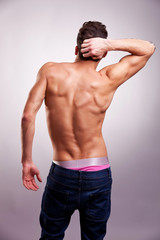 Obraz premium Man with a muscular Back