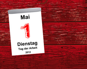 Kalender Holz - 01.05.2012 - Tag der Arbeit