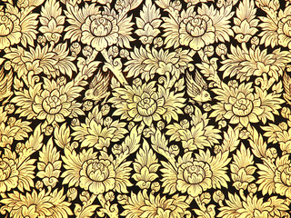 thai art gold texture