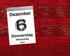 Kalender Holz - 06.12.2012 - Nikolaustag
