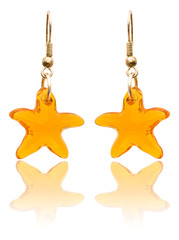 Beauty fashion concept with earrings