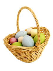 Easter basket isolated