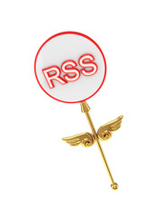 Magic wand with an inscription RSS.