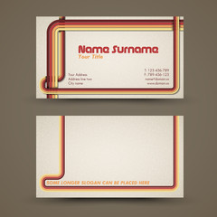 Vector old-style retro vintage business card