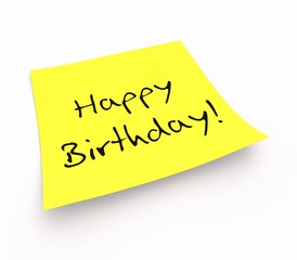 Notizzettel - Happy Birthday