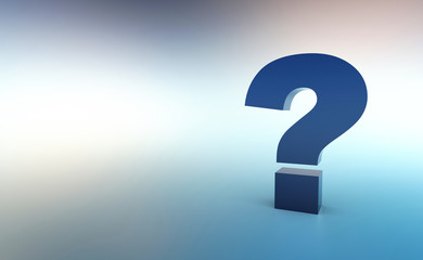 Die große Frage Blau Silber