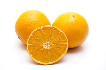 Orange halbiert