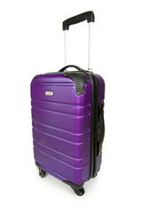 Luggage concept with case on the white