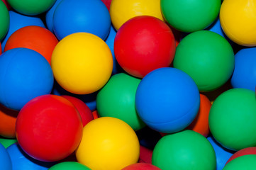 colorful plastic balls background