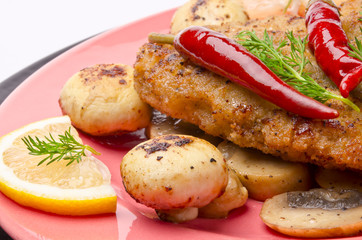 champignon schnitzel