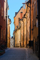 Улица старого города. Стокгольм.