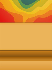Colorful Waves Background with Copyspace