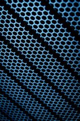 abstract metallic grid