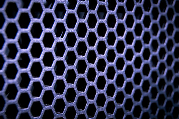 abstract metallic grid