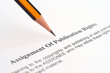 Asignment of publication rights