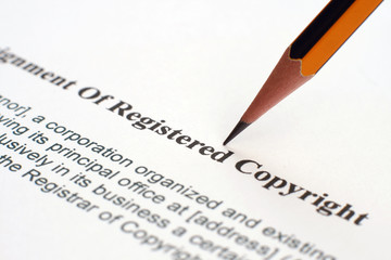 Obraz premium Copyrignt form