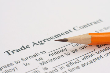 Obraz premium Trade agreement