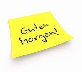 Notizzettel - Guten Morgen!