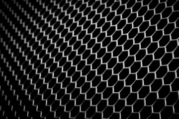 abstract metallic grid