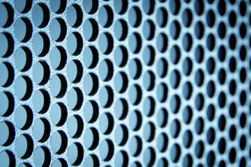 abstract metallic grid