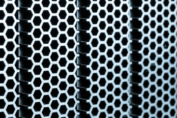 abstract metallic grid