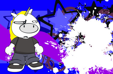 unicorn kid cartoon background1