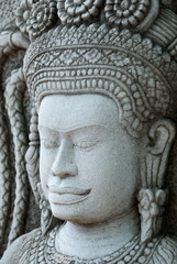Fototapeta na wymiar Starożytna Khmer kamienia rze¼ba w Ancient City, Tajlandia