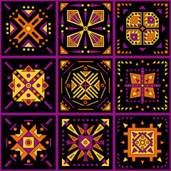 Set of african patterns