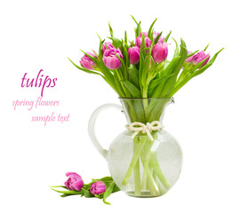 purple tulips bouquet