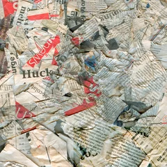 Printed kitchen splashbacks Newspapers Abstract newspaper texture