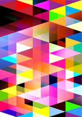 Zelfklevend Fotobehang Zigzag Geometrische nachtmerries