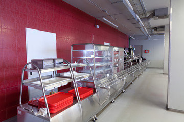 Интерьер в заводской столовой