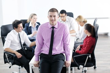 young business man at meeting