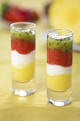 mashed fruit cups without mixing