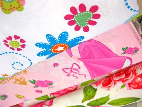 rools of fabric