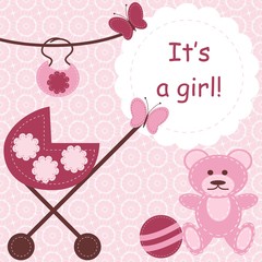 greeteng card for newborn girl