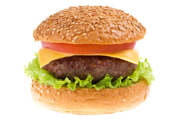 cheeseburger isolated
