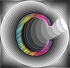 Abstract font. Vector illustration