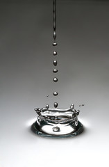 The drop, which falls into the water
