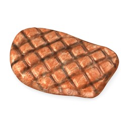 3d render of piece of meat