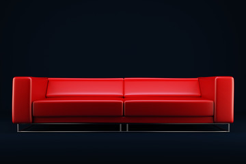 Nice red sofa